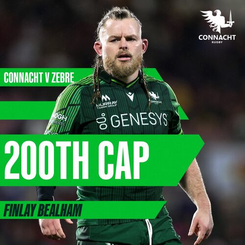 Finlay will become the 7th Connacht player to reach the 200 cap milestone when he takes to the field tomorrow 🟢🦅

2️⃣0️⃣0️⃣ club - Denis Buckley, Jack Carty, Kieran Marmion, John Muldoon, Tiernan O